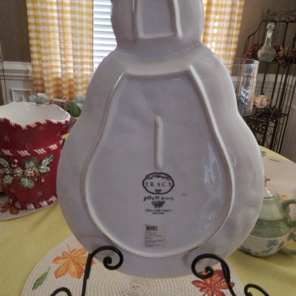 NWT Tracy Porter "Jolly Ol' Snowy" Large Snowman Serving Platter - Picture 7 of 7